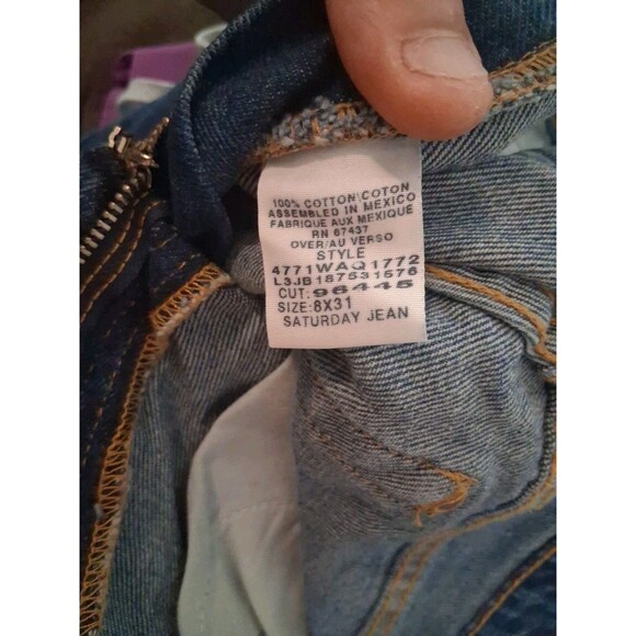 Lauren Ralph Lauren Blue Straight Leg Jeans - Picture 7 of 7